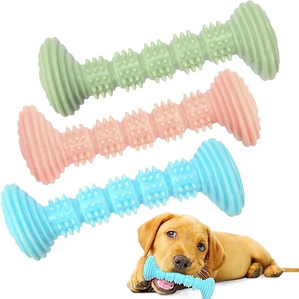 Hundelegetøj tyggelegetøj hund tyggelegetøj hvalpe hundetandbørste til små hunde tandpleje tandrensning hvalpetænder tyggelegetøj hundelegetøj 3 stk.