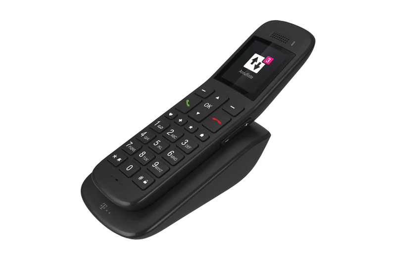 Telekom Speedphone 32 – trådløs IP-telefon med store taster – ibenholt