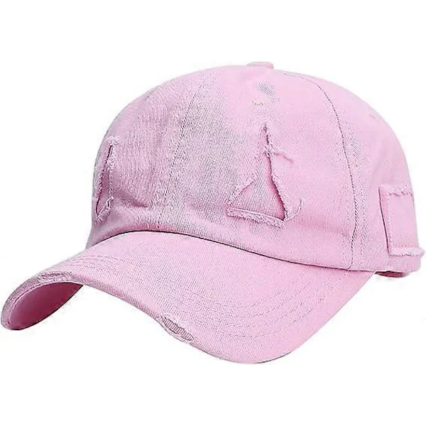 Baseballcapser for kvinner Cowboyhatter for kvinner Solhatter for kvinner Nytt trykk Solbeskyttelse All-Match Caps Dame Denim Caps, Rosa