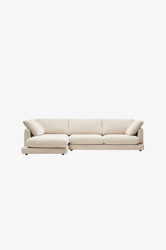 Kave Home - Sofa Gala, 4-seter venstre - Beige - 4-seters-sofaer - Fra Homeroom