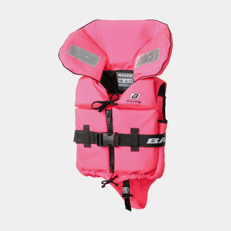 Redningsvest til børn & baby Baltic Split Front 100N, rosa, 15 - 30 kg (børn)