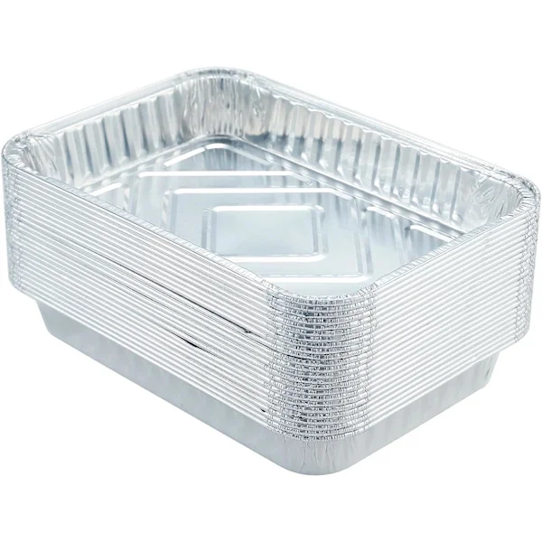 30 st droppformar för Weber engångs aluminiumfolie fettbrickor för Weber grillar universella ersättningsfoder för Weber-serien 86 x 6