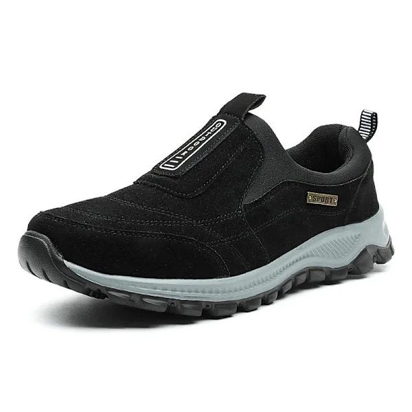 YRZL Ulkoiluvaelluskengät Miesten lenkkarit Slip on Casual Miesten kengät Hengittävät mokkakengät Liukumattomat kävelykengät