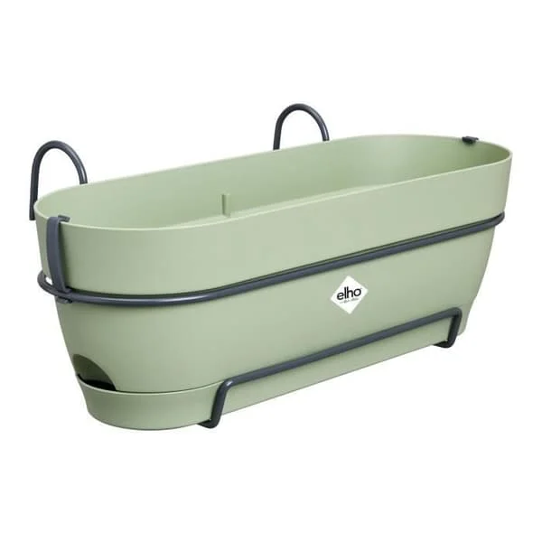 ELHO Balkonglåda Vibia Campana Allin1 50 - L 50 x B 26 x H 17 cm - Balkong - 100% återvunnen - Grön