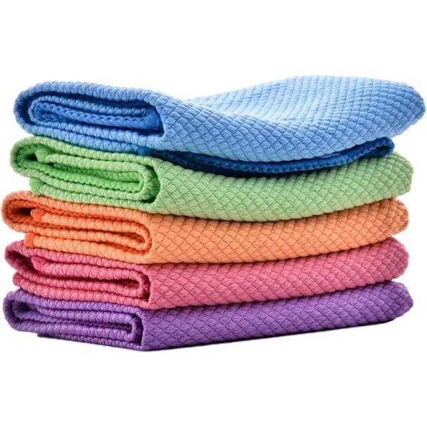 Colorful Microfiber Rengöringsdukar Fiskfjällsdukar Återanvändbara Rengöringsdukar Mikrofiber Rengöringsdukar, 40x30cm