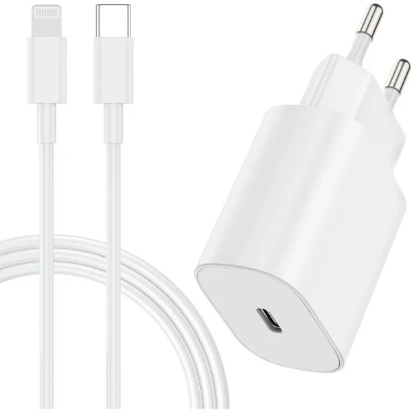 20W Rask USB-C iPhone-lader, Apple Rask Kabel med 2m USB-C Kabel for iPhone 14 Pro Max/14/13 Mini/13 Pro/13 Pro Max/12 Mini/12 Pro/12 Pro[C]