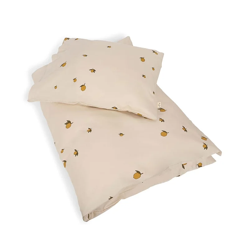 Konges Sløjd Baby Sengetøj GOTS Lemon 70x100cm, Børn & Forældre, Sengetøj, Dyner & Puder, Sengetøj