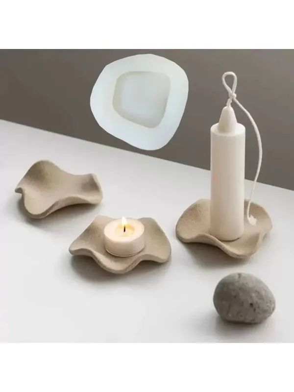 AliExpress - Wellenförmige Silikonformen für Zement-Tabletts, Teelichthalter, Palo Santo Halter, Peru Sacred Wood Brennschalen, Harzformen, Jesmonite