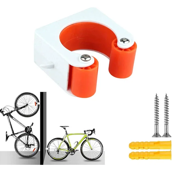 Väggmonterad cykelställ, mountainbike-parkeringsspänne, bärbar kreativ väggmonterad cykelparkeringsspänne, cykelställ golv, sovsal, lägenhet, garage,