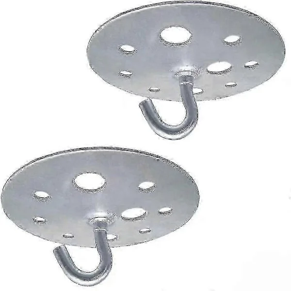 【DT】2 stk Metal Rund Base Loftkrog 90mm Kraftig Lysekrone Krog Beslag
