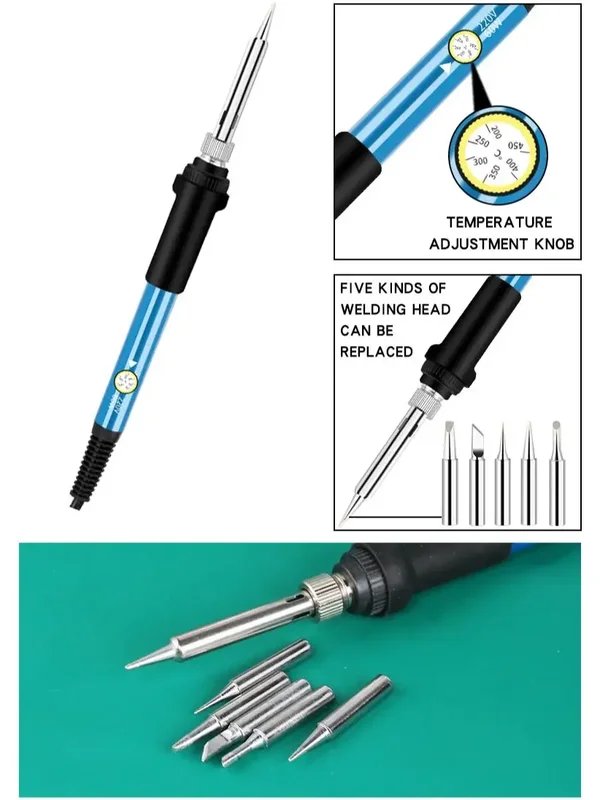 AliExpress - Verstelbare Temperatuur Elektrische Soldeerbout 60W 220V of 110V Elektrische Soldeerbout Lassen Soldeer Reparatie Tool