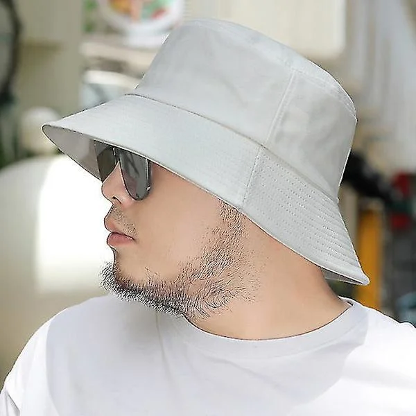 Big Head Man Stor Størrelse Solhatt Herre Sommer Fiskerhatt Voksen Bomull Panama Caps Pluss Størrelse Bøttehatter 52-56cm