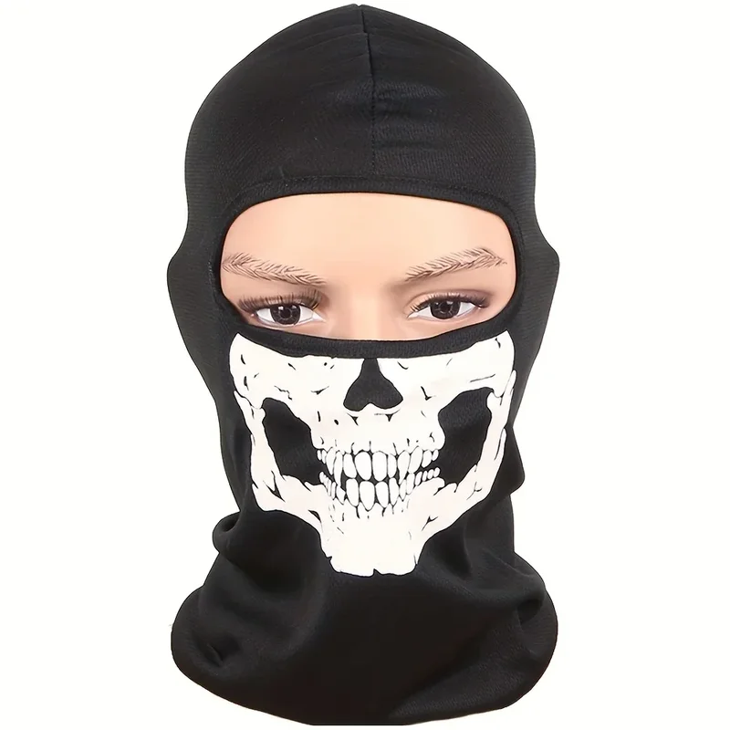 AliExpress - Cagoule de moto masque complet imprimé crâne masque complet de moto coupe-vent ski tête cache-cou doublure de casque de vélo