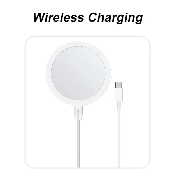 15W PD Magnetisk Trådlös Laddare För Apple iPhone 16 15 Pro Max 14 13 12 11 Snabbladdning 7 8 Plus X XS XR Telefonkabel