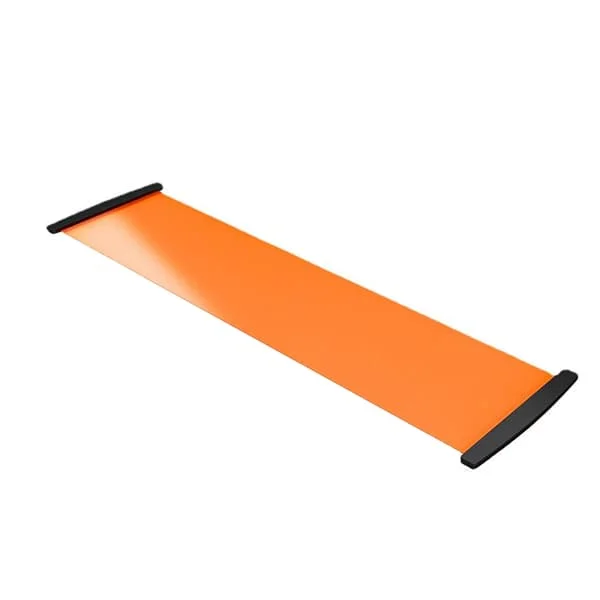 Slide Board Sklisikker Glidematte Fortykket Balanse Trening Treningsutstyr for Hjem Skotrekk og Veiledning 180x50cm Oransje