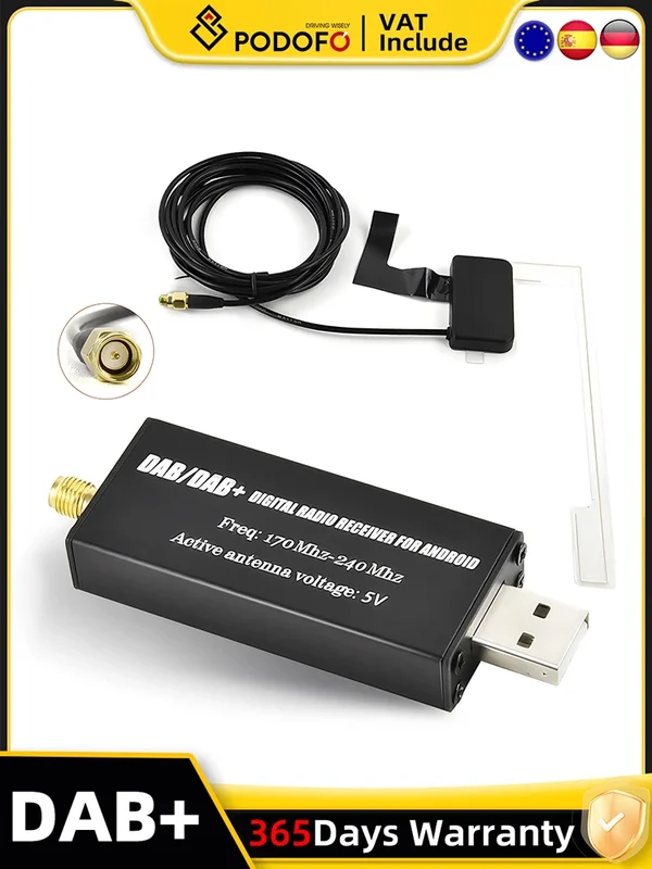 AliExpress - Car DAB Radio Receiver Digital Adapter Tuner Box USB Android Radio DAB+ Digital Audio Broadcasting Antenna For Multimedia Playe