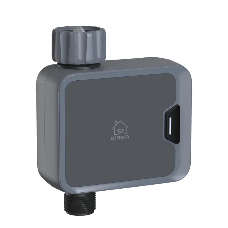 Deltaco SMART HOME water irrigator, 4x AAA batte - WiFi-vattenkontroller för smart bevattning utomhus