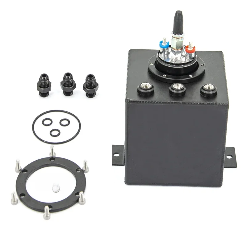 AliExpress - 2L SCHWARZ BILLET ALUMINIUM KRAFTSTOFF SURGE TANK / SURGE TANK + HOHE QUALITÄT EXTERNE 044 KRAFTSTOFF PUMPE FST2L-044