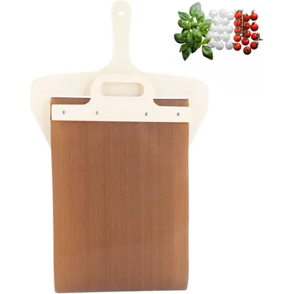 Glidande pizzaspade, smart glidande pizzaspade, non-stick glidande pizzaspade, stor glidande pizzaspade med handtag — för att flytta pizza