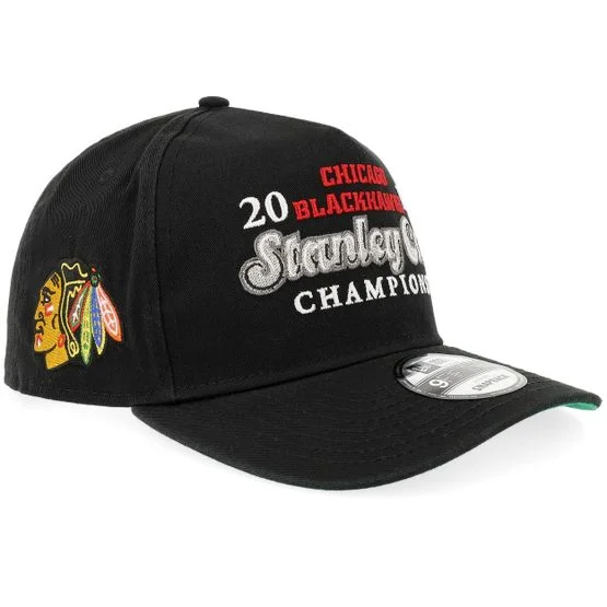 New Era - NHL Preto adjustable Boné - Chicago Blackhawks 9FIFTY Historic Black A-frame Adjustable @ Hatstore