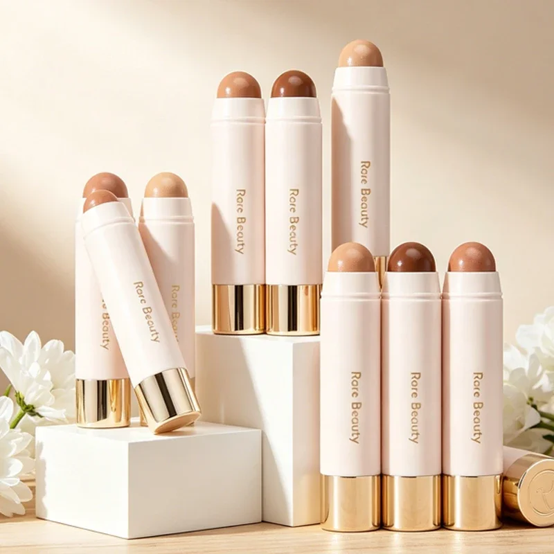 AliExpress - Rare Beauty Always Sunny Happy Sol Silky Three-dimensional Bronze Contour Stick Natural Matte Blusher Highlight Gloss Mirror