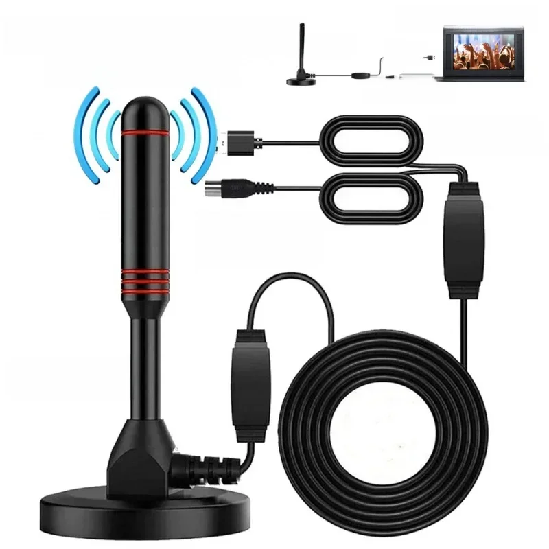 AliExpress - Antenne TV HD Portable Antenne numérique HD Antenne TV numérique HD 30DBI avec amplificateur DVB-T2 antenne extérieure intérieure à 