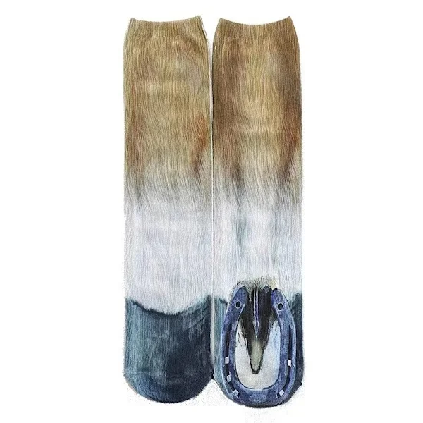 Animal Horse Paw Socks Novelty Socks Funny Christmas Gift Stocking Stuffer for Men Women Teen Boys Adults Gag Gifts