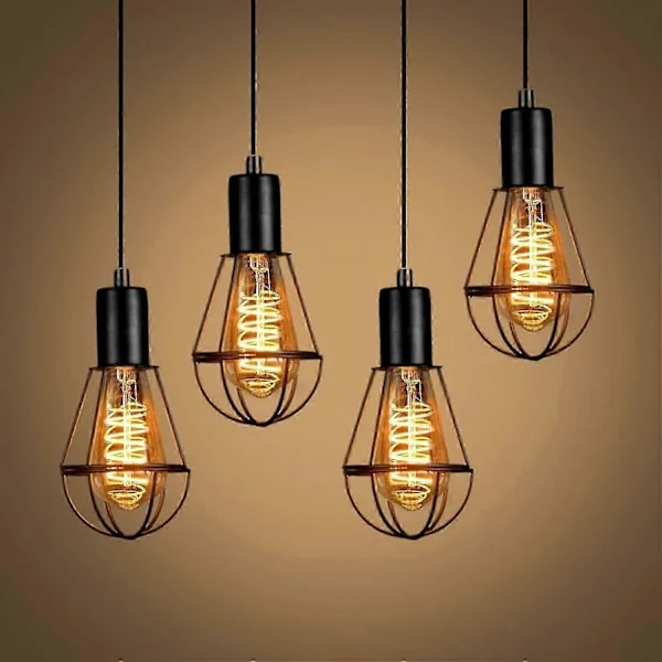 3-pakning vintage Edison LED-pærer 40W E27 ekornburformede dimbare LED-lamper antikk stil varmt lys