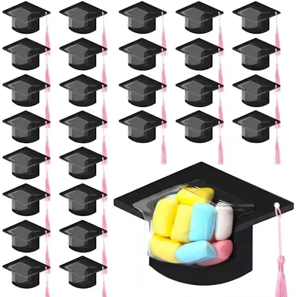 30-pack examensmössa godiskort 2026 examen godis kupol gratulationskort present med tofs chokladask - för vänner studenter lärare skolfest