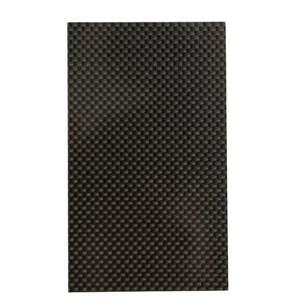 Kolfiberplatta Hårdhet Korrosionsbeständighet Slät Yta Kolfiberark Twillväv Modell 75x125x1.5mm 3x4.9x0.06in