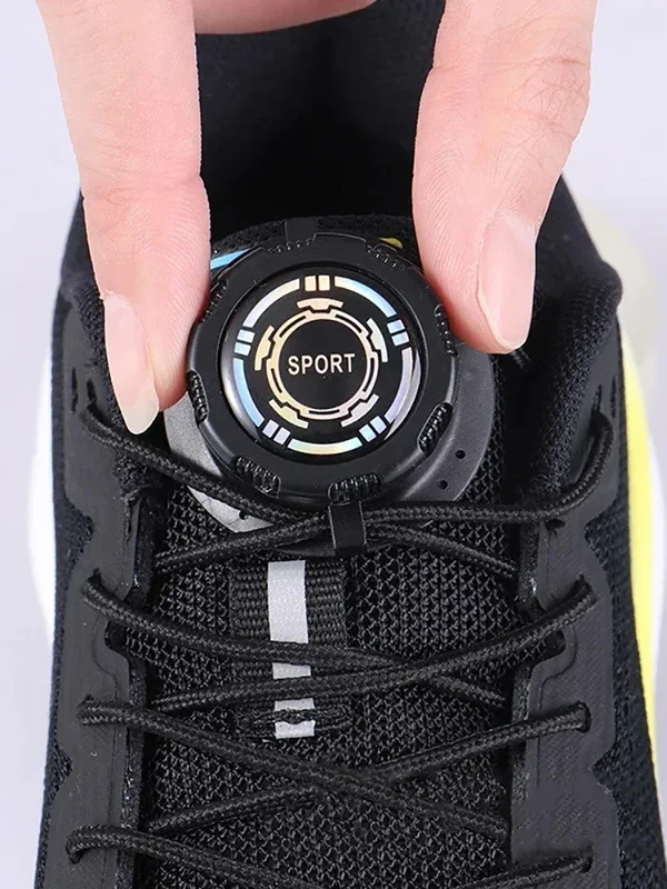 AliExpress - 1 paire de lacets de chaussures de sport, boucle pivotante sans lacets pour hommes et femmes, chaussures décontractées, accessoires de 