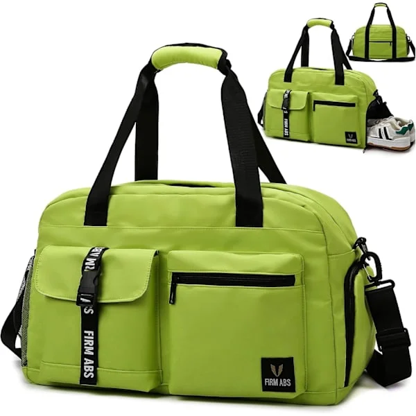 Sports bag for women and men, with compartments for shoes and wet clothes, training bag for travel, weekends, swimming