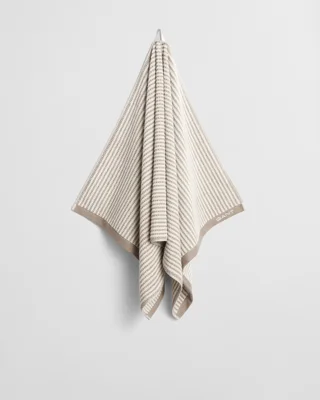 GANT - Stripete håndkle 70x140cm taupe beige