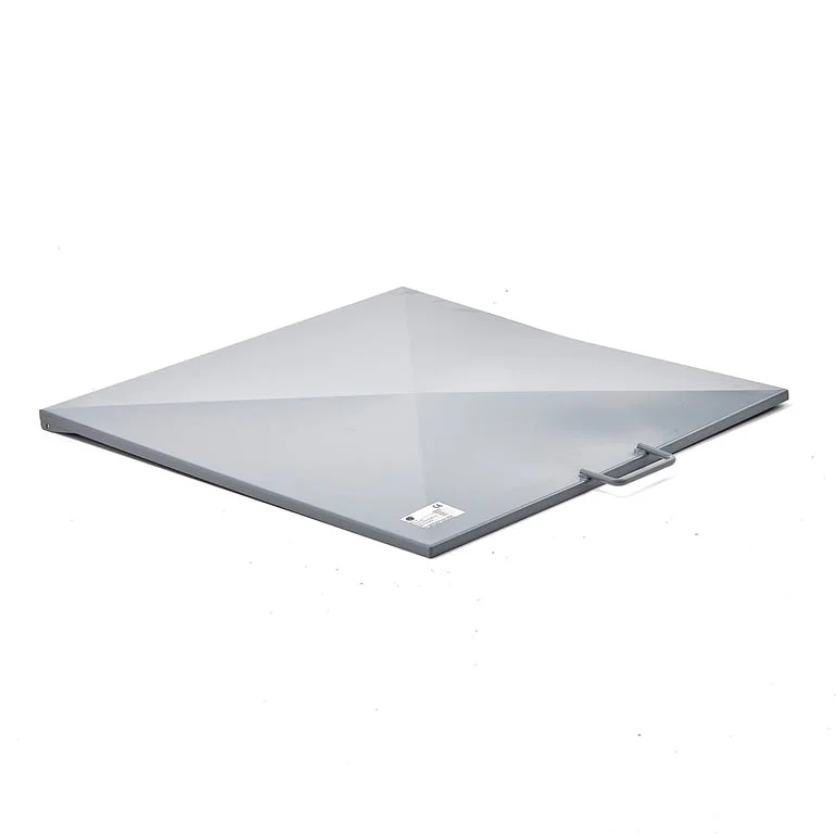 Lid for tipping skip AZURE, (fits 150 L skip), grey