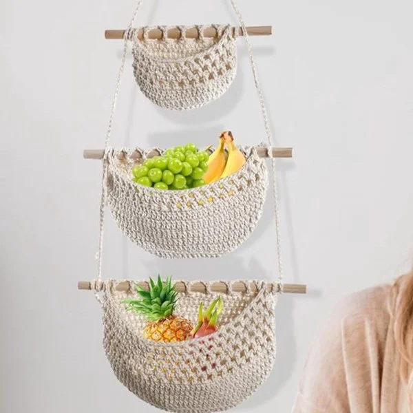 Hanging Organizer Wall Organizer Storage Bags Hanging Wardrobe Wall Pocket Over the Door Organizer Fabric Linen Container 3 Pockets