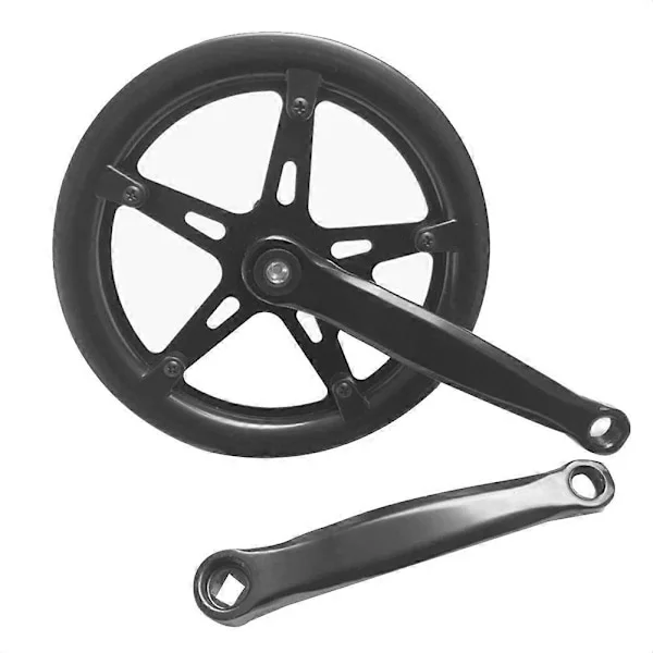 46T Landeveissykkel Kranksett Enkeltgir 170mm Sykkel Kranksett Hul Tannplate Sykkel Kranksett Sprocket