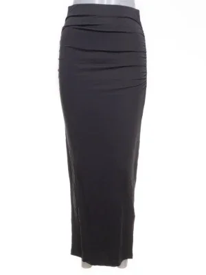 ruched maxi skirt