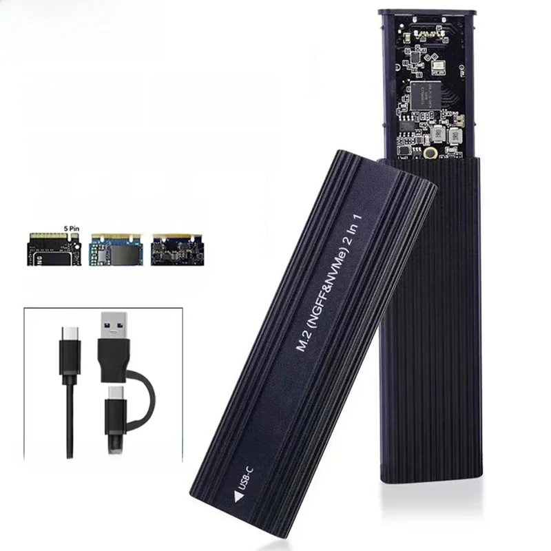 AliExpress - Boîtier SSD M2 M.2 NVMe SATA boîtier SSD M.2 vers USB Type C adaptateur SSD 10Gbps USB 3.1 boîtier externe prend en charge les touches M 