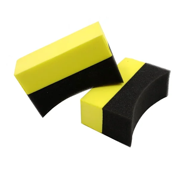 (10x7x4cm) Bilschampo för rengöring 7 st Böjd bilschampo för däckrengöring