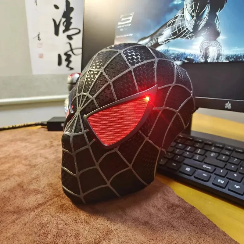 AliExpress - Marvel 1:1 Tobey masque offre spéciale 3d Spider-Man Venom casque lumières avec masque lentilles amovibles Mascara Cosplay ensemble 