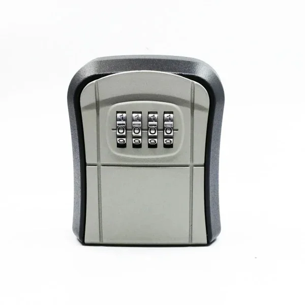 Combination Key Box Wall Mounted Key Lock Box Metal Key Safe Storage Box - Grey, 8*94*36mm, 1 pc