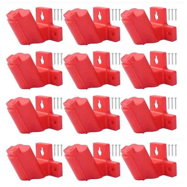 Tool Holder 12-Pack Wall Mounted Drill Storage Rack with Screws for Milwaukee M12 12V Power Tools