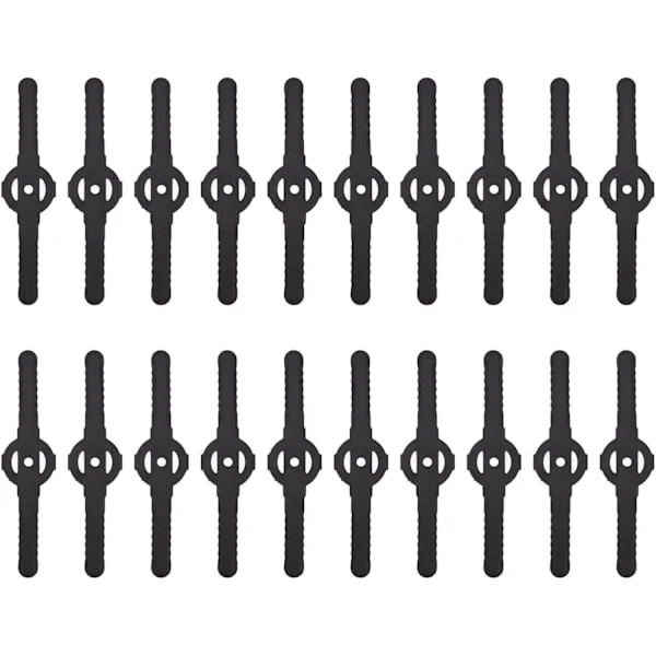 20-pack Plastblad för Gräsklippare, Elektrisk Gräsklippare för Trädgård, Trimningstillbehör