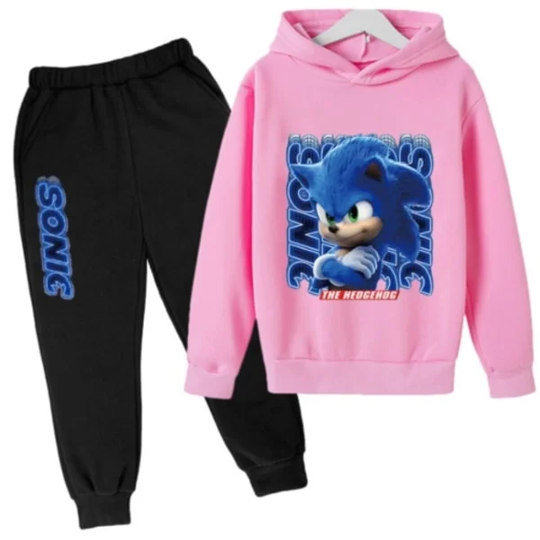 Barn & Tenåringer Sonic The Hedgehog Hettegenser Joggedress Rosa Rosa - Perfekt Rosa pink