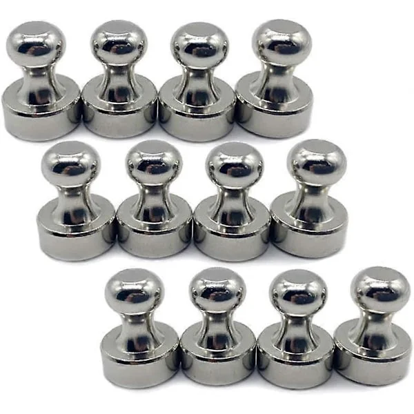 12 stk. Neodym Magneter, Stærke Køleskabsmagneter, Mini Magneter Neodym Magnet, Magnetiske Stålstifter