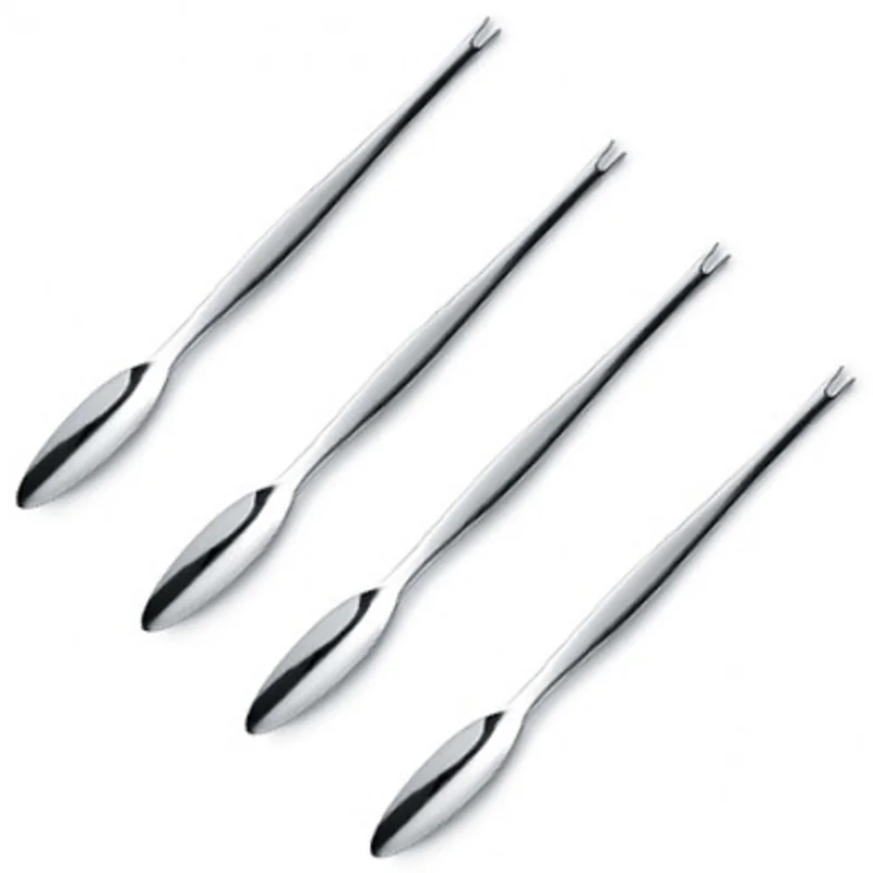 Gense Focus steel Skaldjursgafflar 4st | Dukning & Servering > Bestick > Skaldjursbestick > Skaldjursgafflar | Bagaren och Kocken