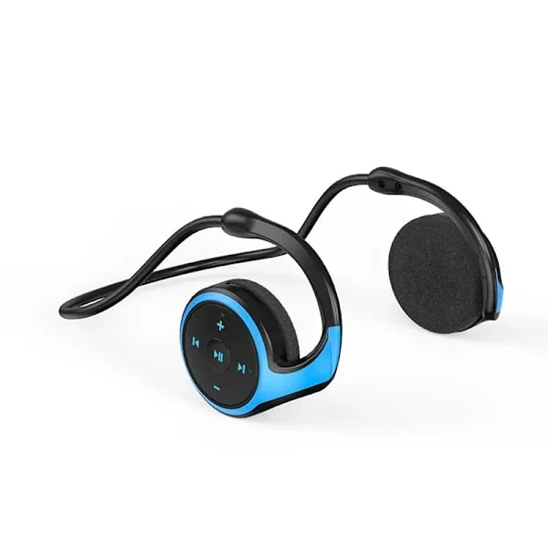 On-Ear Hodetelefoner, Bluetooth 5.0 Nakkebånds On-Ear Hodetelefoner, Lette Sammenleggbare Trådløse Svettesikre Hodetelefoner for Sport