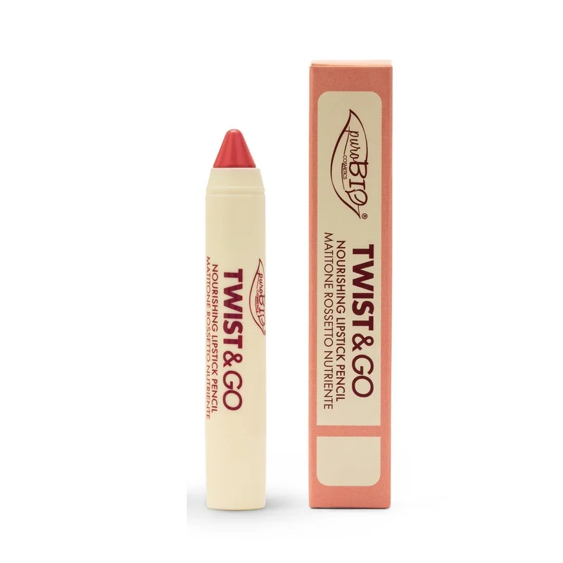 puroBIO TWIST & GO – Nourishing lipstick 501 – Rosa Universale 2,9g - Matitone labbra