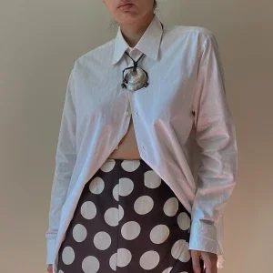 Vintage Oversize Cufflink Blouse