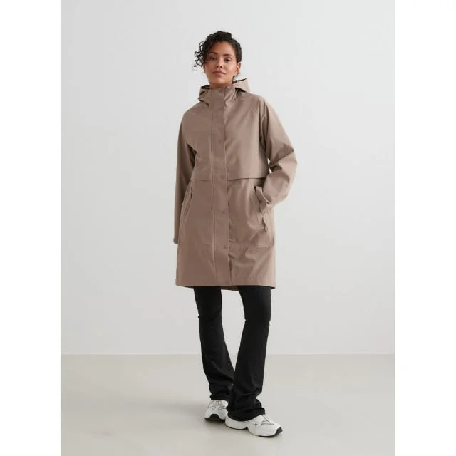 aim'n Espresso Waterproof Parka Friluftsjackor Dam Beige M